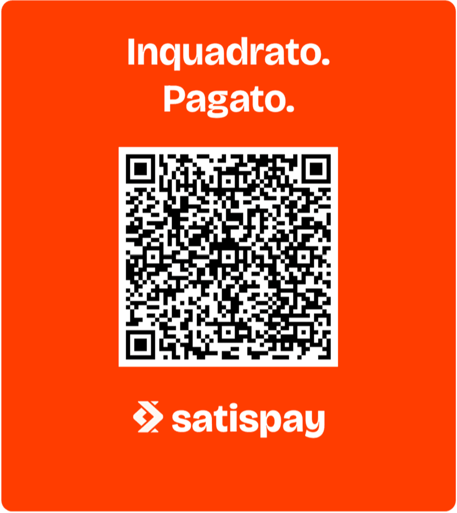 QR code per donare a Pagine Sorelle con Satispay
